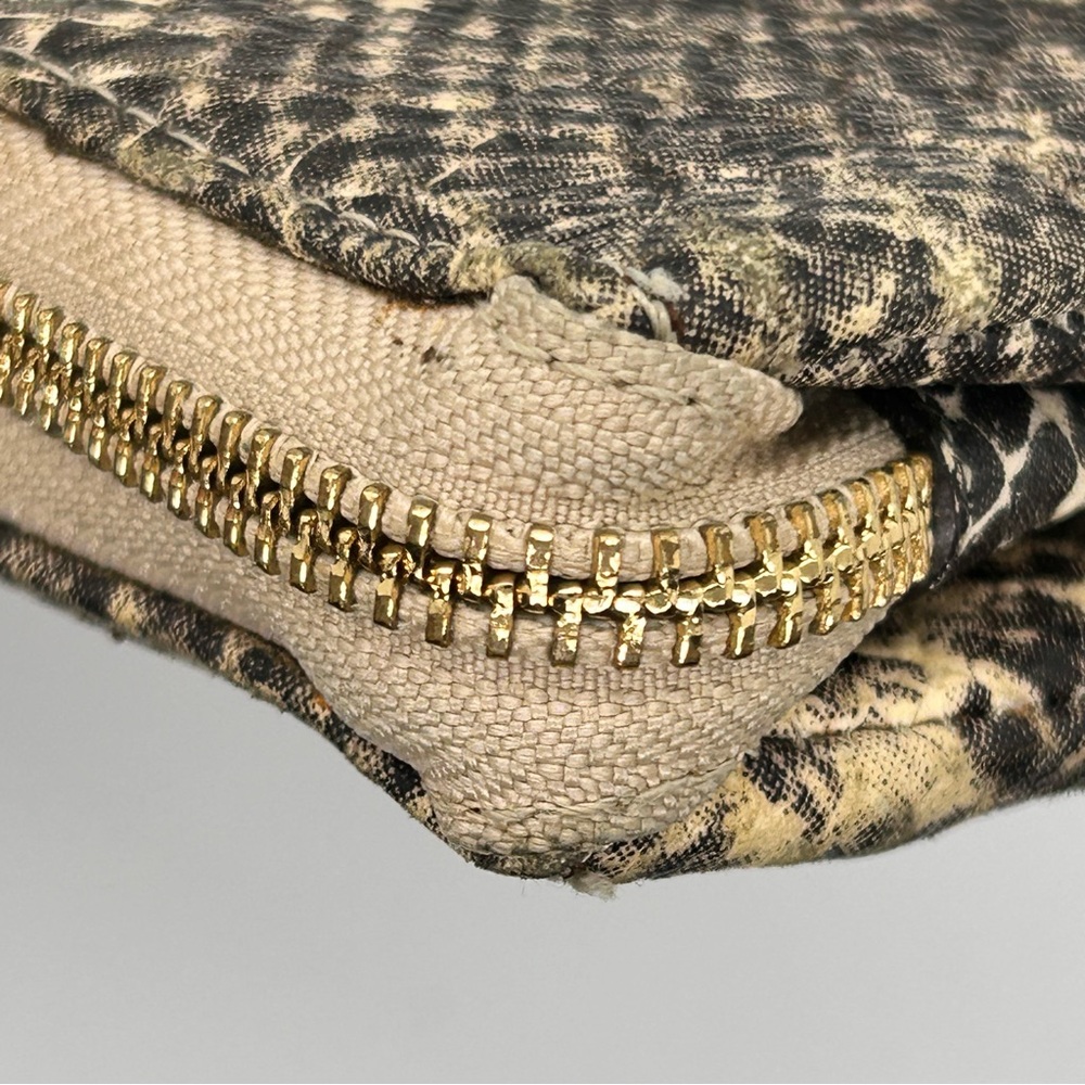 DKNY Large Leather Wristlet
Wallet Black and Cream Snake Print - Picture 8 of 16